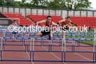 Mens under-17s hurdles, North Eastern Champs, Gateshead Stadium. Photo: David T. Hewitson/Sports for All Pics
